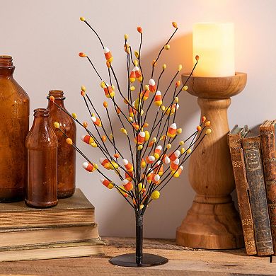 Evergreen Enterprises Halloween Candy Corn Artificial Stem Table Decor with Base