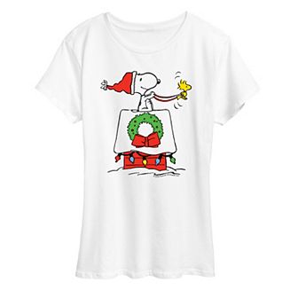 Women's Peanuts Snoopy Sleigh Graphic Tee