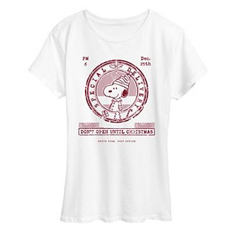 Women's Peanuts Don't Open Until Christmas Graphic Tee