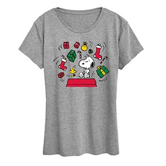 Women's Peanuts Christmas Presents Graphic Tee
