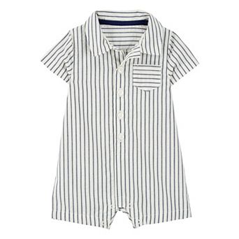 Baby Boy Carter's Striped Polo Romper