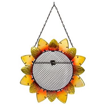 Evergreen Enterprises Metal and Glass Sunflower Bird Feeder