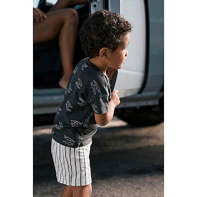 Baby Toddler Boy Carter's Alligator Henley Tee Striped