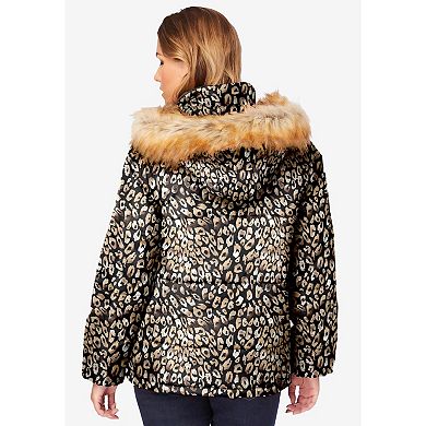 Roaman's Women's Plus Size Plus Size Short Length Puffer Coat