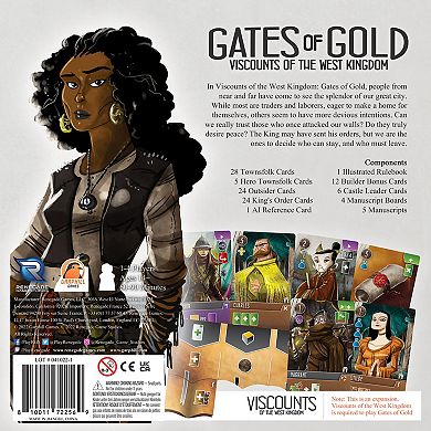 Renegade Game Studio Viscounts of the West Kingdom: Gates of Gold Expansion - Strategy Board Game