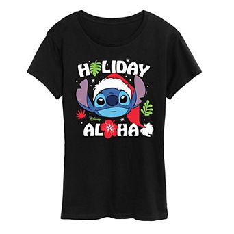 Disney's Lilo and Stitch Women's Holiday Aloha Graphic Tee