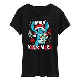 Disney's Lilo and Stitch Women's Mele Kalikimaka Graphic Tee