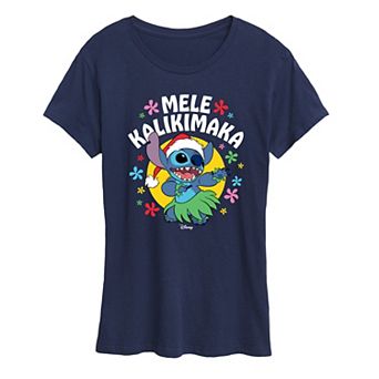 Disney's Lilo and Stitch Women's Mele Kalikimaka Graphic Tee