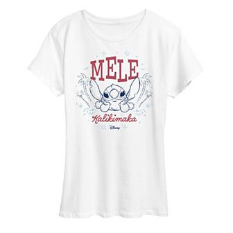 Disney's Lilo and Stitch Women's Mele Kalikimaka Graphic Tee