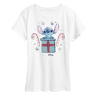 Disney's Lilo and Stitch Women's Candy Canes Graphic Tee