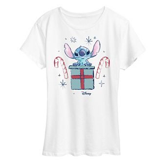Disney's Lilo and Stitch Women's Candy Canes Graphic Tee
