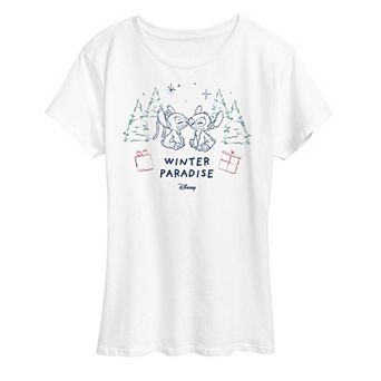 Disney's Lilo and Stitch Women's Winter Paradise Graphic Tee