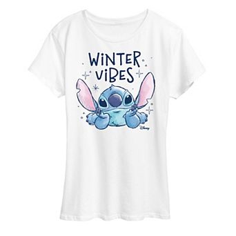 Disney's Lilo and Stitch Women's Winter Vibes Graphic Tee