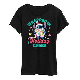 Disney's Lilo and Stitch Women's Holiday Cheer Graphic Tee