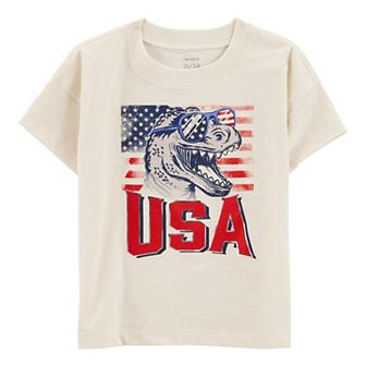 Toddler Boy Carter's USA Dinosaur T-Shirt
