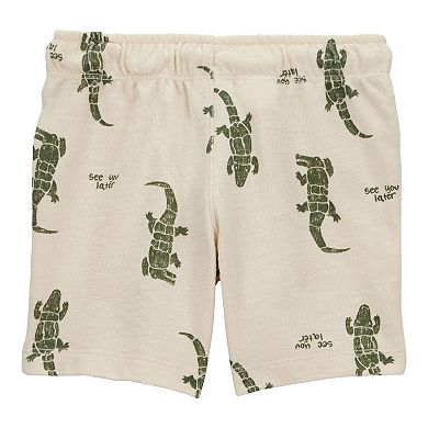 Toddler Boy Carter's Alligator Pull-On Shorts