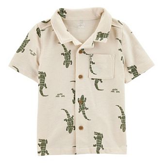Toddler Boy Carter's Alligator Button-Down Shirt