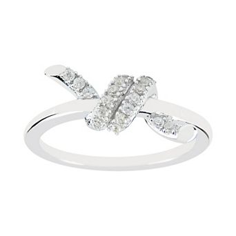 SIRI USA by TJM Sterling Silver Cubic Zirconia Wraparound Ring