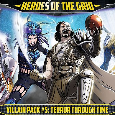 Renegade Game Studio Power Rangers Heroes of the Grid: Villain Pack #5 Terror Through Time Expansion - RPG Boardgame