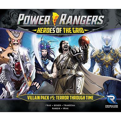 Renegade Game Studio Power Rangers Heroes of the Grid: Villain Pack #5 Terror Through Time Expansion - RPG Boardgame