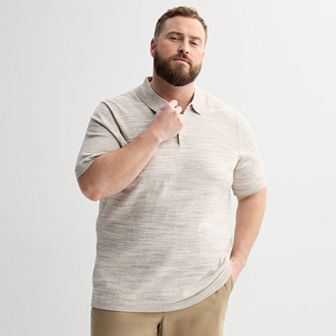 Big & Tall Sonoma Goods For Life® Short Sleeve Sweater Polo