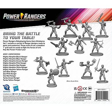 Power Rangers Roleplaying Game: Hero Miniatures Set 1 - 12 Piece Unpainted Miniature Set