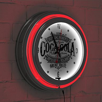 Coca-Cola Brazil 1886 Vintage Retro Neon Wall Clock