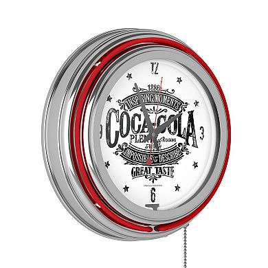 Coca-Cola Brazil 1886 Vintage Retro Neon Wall Clock