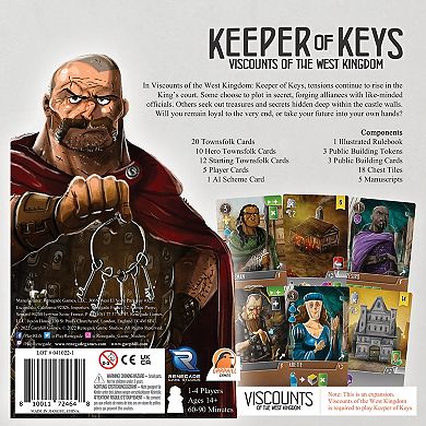 Renegade Game Studio Viscounts of the West Kingdom: Keeper of Keys Expansion Strategy Board Game
