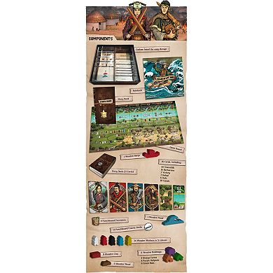 Renegade Game Studio Legacy of Yu Solo Campaign Style Board Game