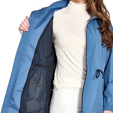 Women's Nine West Hooded Lightweight Anorak Rain Jacket