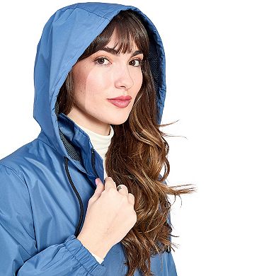 Women's Nine West Hooded Lightweight Anorak Rain Jacket