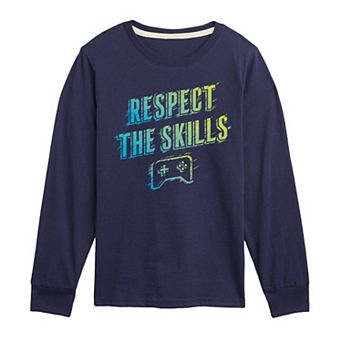 Boys 8-20 Respect The Skills Long Sleeve Graphic Tee