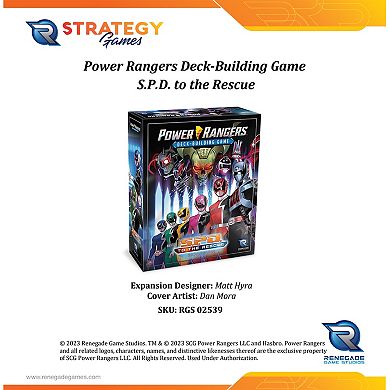 Renegade Game Studio Power Rangers Deck-Building Game: S.P.D. To The Rescue Expansion Set