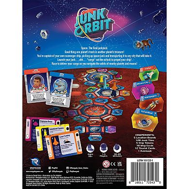 Renegade Game Studio Junk Orbit - Captain A Space Scavenger Ship Family Strategy Board Game