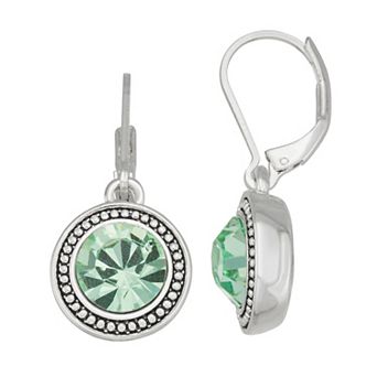 Napier Silver Tone Drop Earrings