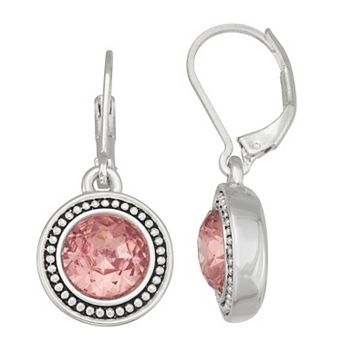 Napier Silver Tone Drop Earrings