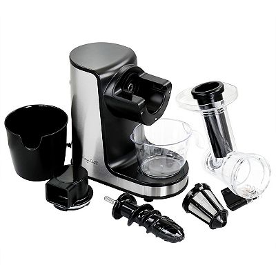 MegaChef Masticating Slow Juicer Extractor with Reverse Function Cold Press Juicer Machine with Quiet Motor