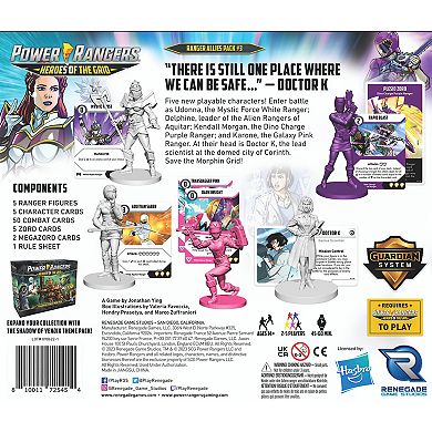 Power Rangers Heroes of the Grid: Ranger Allies 5 New Female Heroes & Cards Pack #3 Expansion