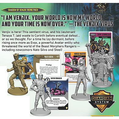Renegade Game Studio Power Rangers Heroes of the Grid: Shadow of Venjix Theme Expansion Pack