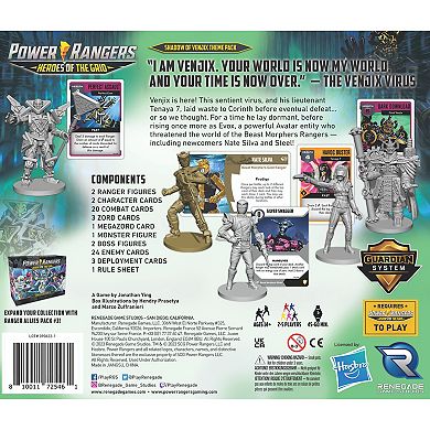 Renegade Game Studio Power Rangers Heroes of the Grid: Shadow of Venjix Theme Expansion Pack