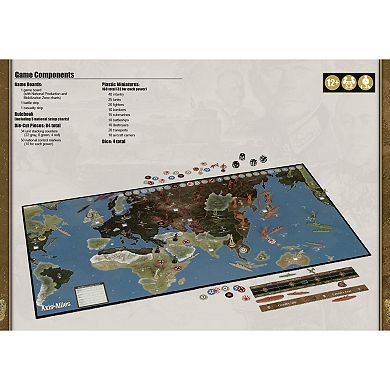 Renegade Game Studio Axis & Allies: 1941 - WWII War Strategy Board Game, Struggle For Supremacy