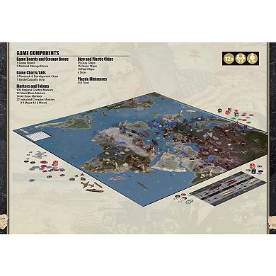 Renegade Game Studio Axis & Allies: 1940 Europe Second Edition -WWII War Miniatures Strategy Board Game