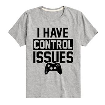 Boys 8-20 I Have Control Issues Gaming Graphic Tee