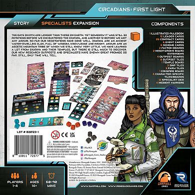 Renegade Game Studio Circadians First Light: Specialists Expansion Strategy Board Game