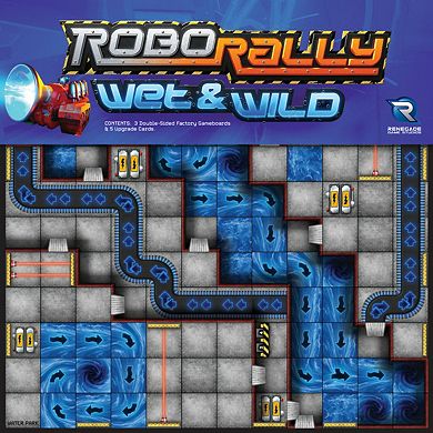 Renegade Game Studio Robo Rally: Wet & Wild Expansion Strategy Board Game