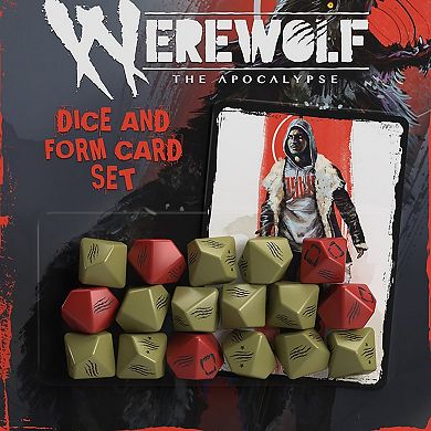 Renegade Game Studio Werewolf: The Apocalypse 5th Edition Roleplaying Game Dice & Form Card Set