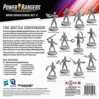 Renegade Game Studio Power Rangers Roleplaying Game Hero Miniatures Set 2