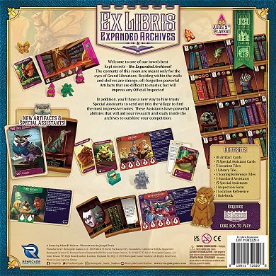 Renegade Games Ex Libris: Expanded Archives Expansion Strategy Board Game