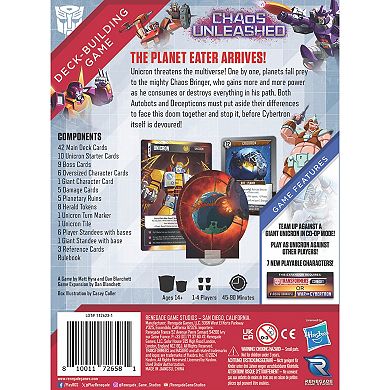 Renegade Game Studio Transformers: Deck-Building Game: Chaos Unleashed Expansion